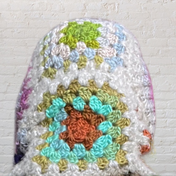Granny Square Crochet Balaclava | Hooded Cowl | Patchwork - Picture 6 of 9